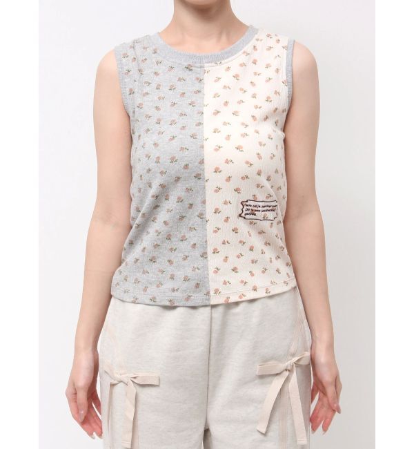 merry jenny「floral&times;floralカットタンクトップ」|タンクトップ|