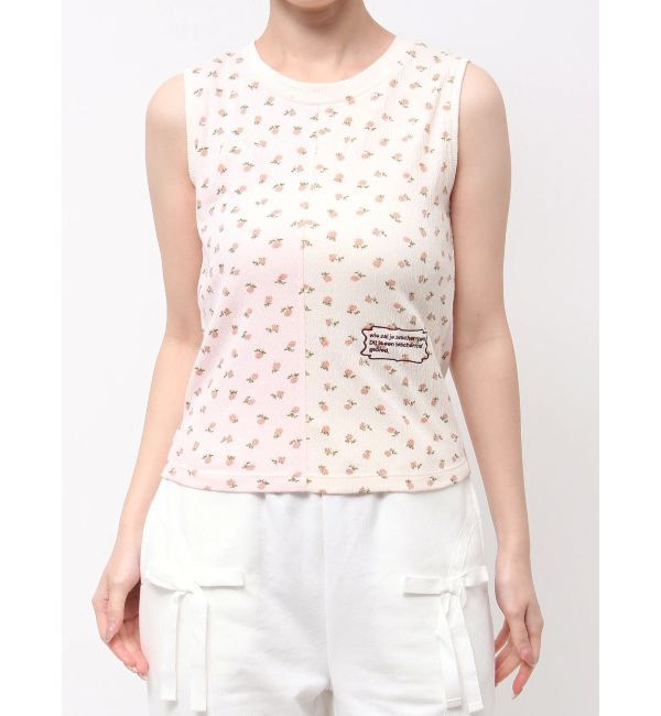merry jenny「floral&times;floralカットタンクトップ」|タンクトップ|
