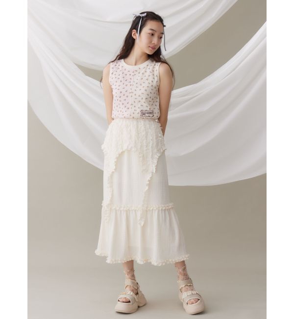 merry jenny「floral&times;floralカットタンクトップ」|タンクトップ|