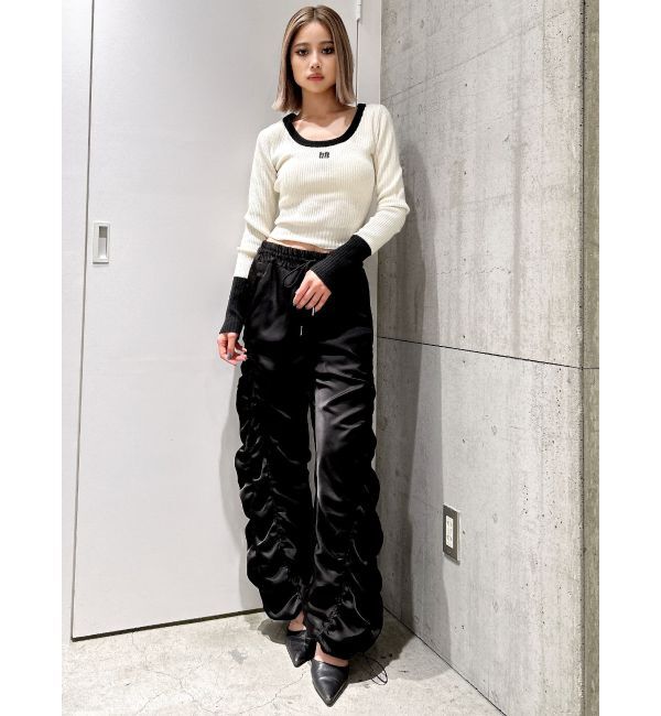 GYDA「GYGYバイカラーニットトップス」|ニット・セーター|