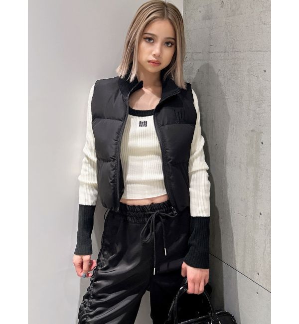 GYDA「GYGYバイカラーニットトップス」|ニット・セーター|