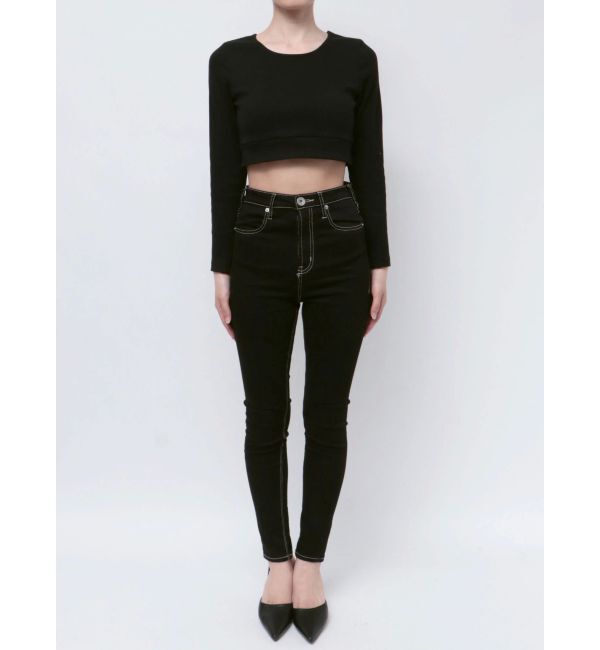 GYDA「カップ付きBACKレースアップテレコロンT」|Tシャツ・カットソー|