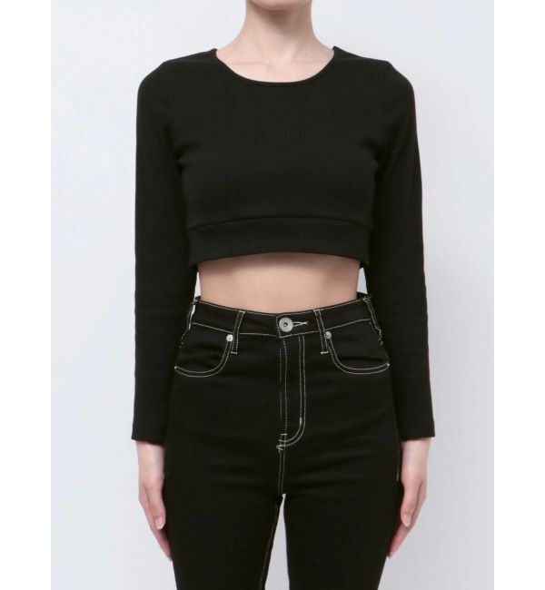 GYDA「カップ付きBACKレースアップテレコロンT」|Tシャツ・カットソー|