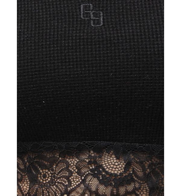 GYDA「GGラメワッフルレースビスチェ」|キャミソール|