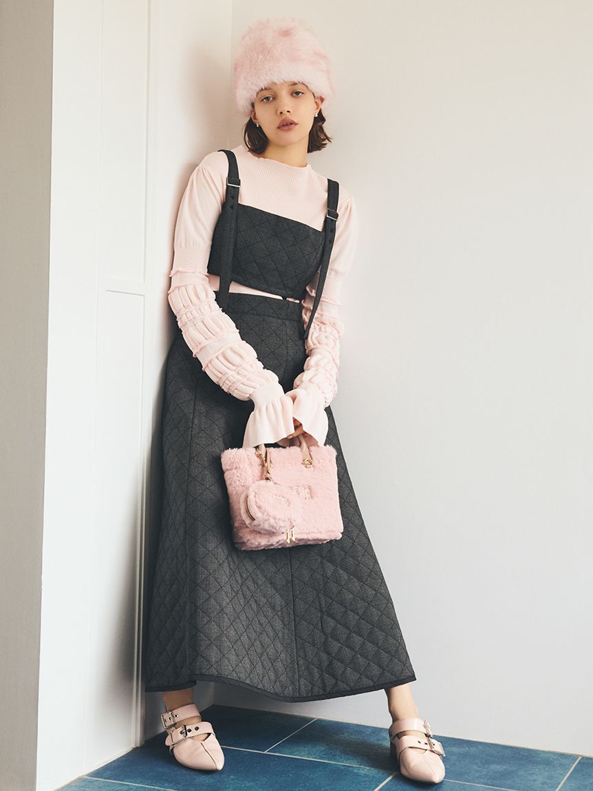 FURFUR「イレギュラーリブスリーブニットトップス」|ニット・セーター|