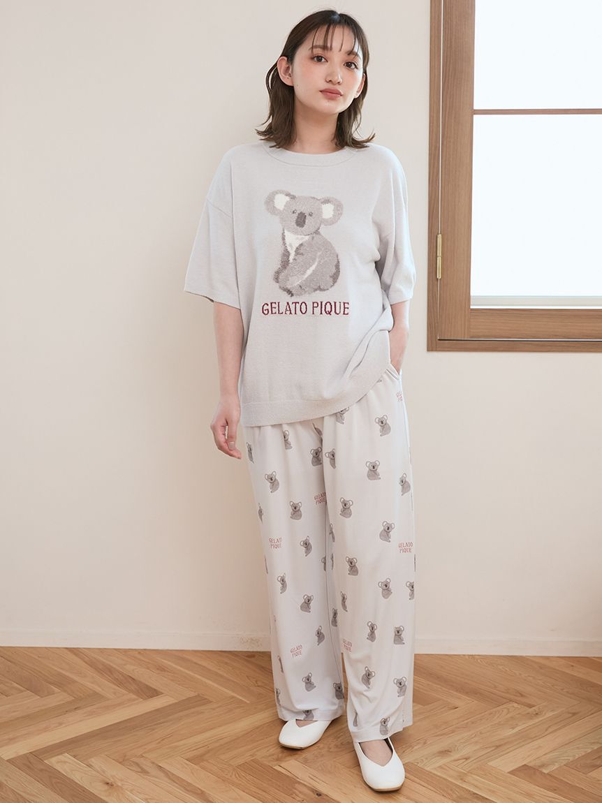 gelato pique「【接触冷感】コアラ柄ロングパンツ」|ルームウェア|
