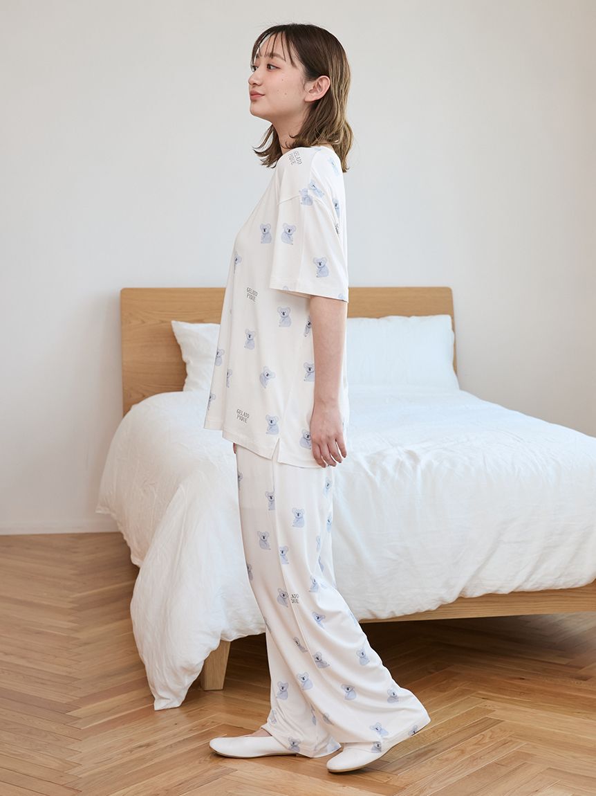 gelato pique「【接触冷感】コアラ柄ロングパンツ」|ルームウェア|