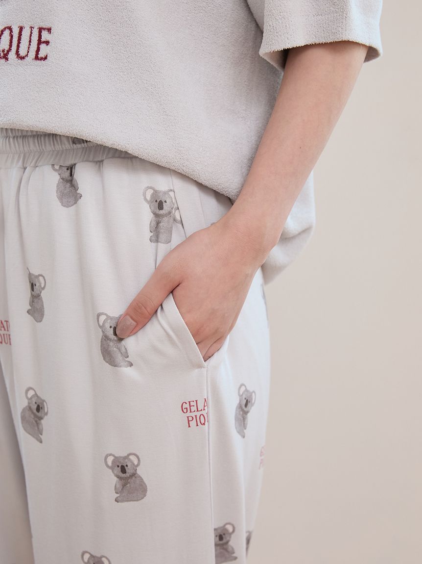 gelato pique「【接触冷感】コアラ柄ロングパンツ」|ルームウェア|