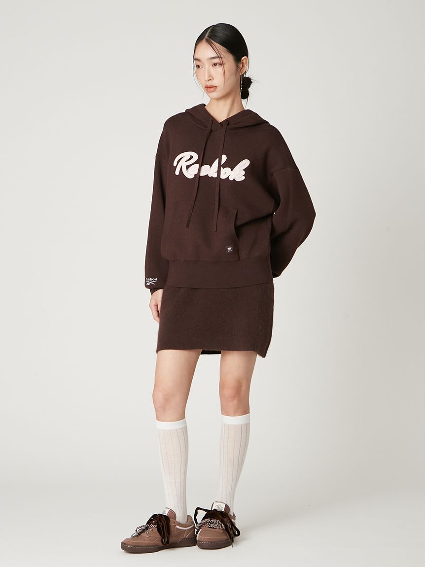 FRAY I.D「【Reebok&times; FRAY I.D】サテンロゴニットフーディー」|パーカー|