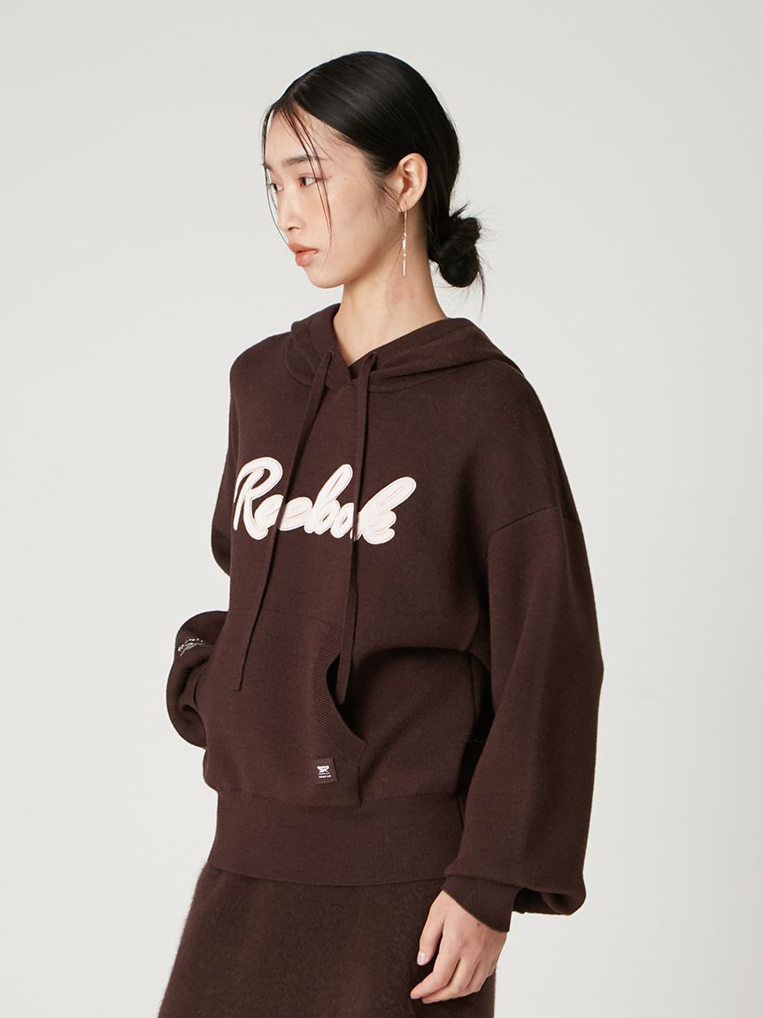 FRAY I.D「【Reebok&times; FRAY I.D】サテンロゴニットフーディー」|パーカー|