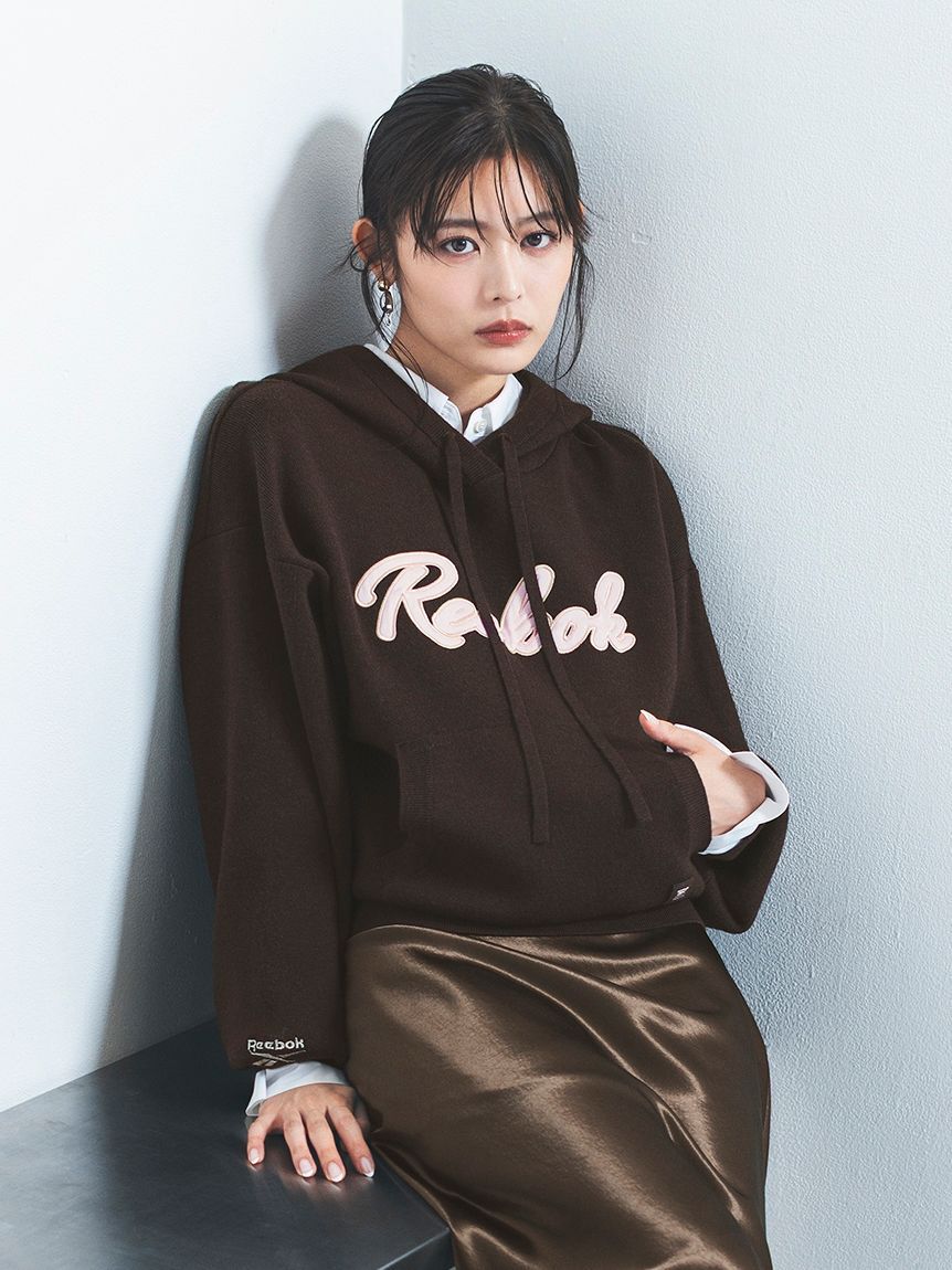 FRAY I.D「【Reebok&times; FRAY I.D】サテンロゴニットフーディー」|パーカー|BRW