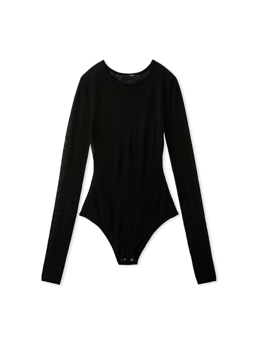 styling/「シアーニットボディースーツ」|プルオーバー|BLK