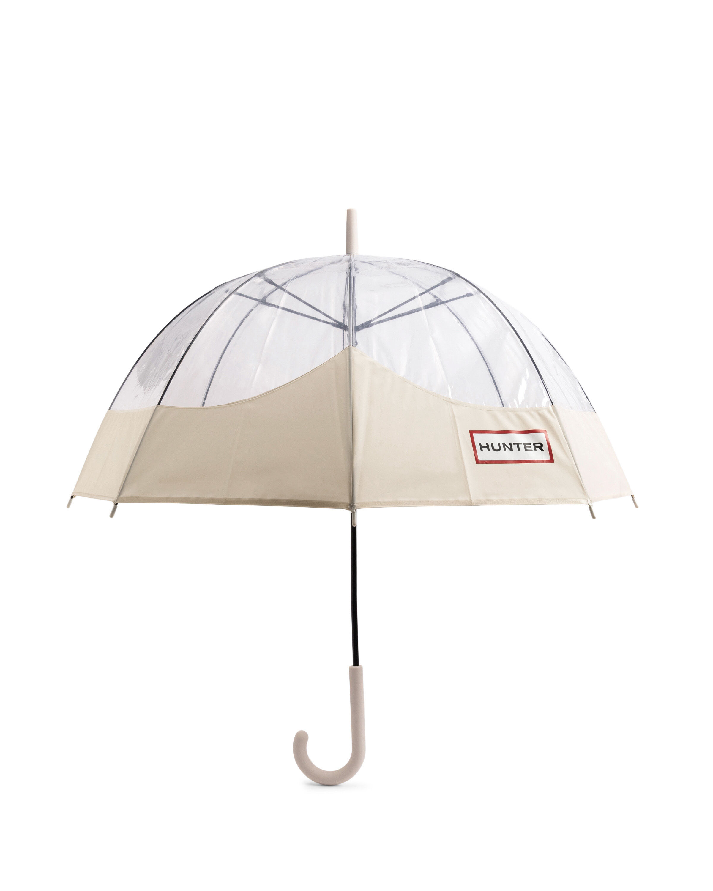 HUNTER「トランスペアレント マスタッシュ バブル アンブレラ」|傘|WHT