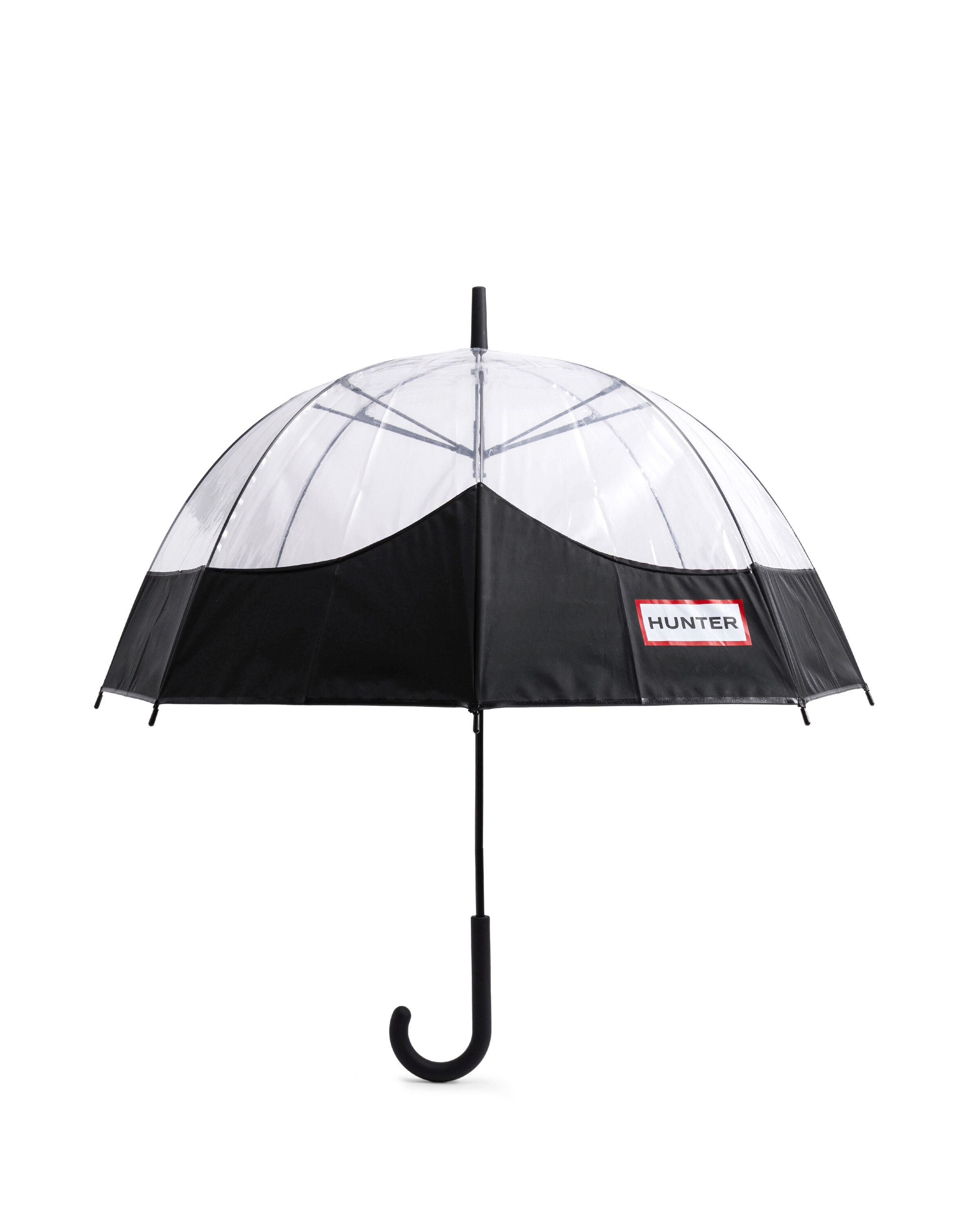 HUNTER「トランスペアレント マスタッシュ バブル アンブレラ」|傘|BLK
