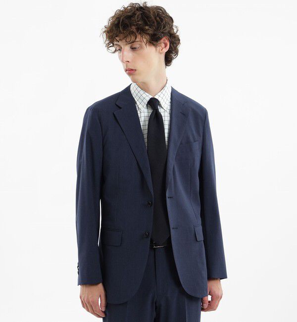 MACKINTOSH PHILOSOPHY「トロッター ジャケット#055 ポリエステルトロピカル」|テーラードジャケット|ネイビー千鳥