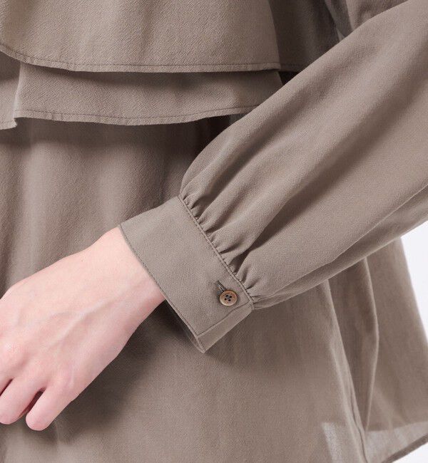 MACKINTOSH PHILOSOPHY「ボイルローンラッフルブラウス」|シャツ・ブラウス|