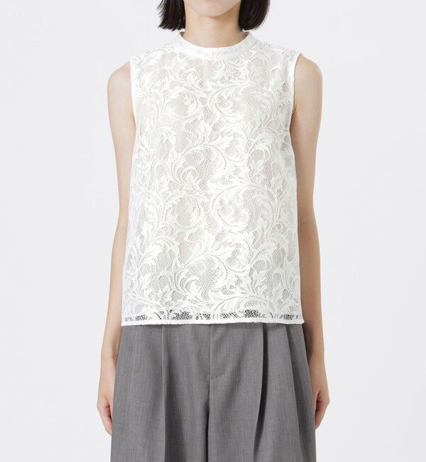  「ノースリーブレースブラウス」|シャツ・ブラウス|