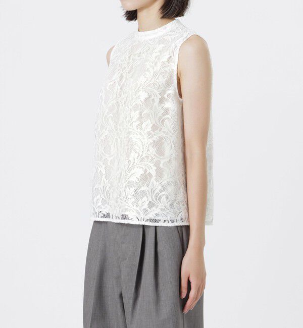  「ノースリーブレースブラウス」|シャツ・ブラウス|