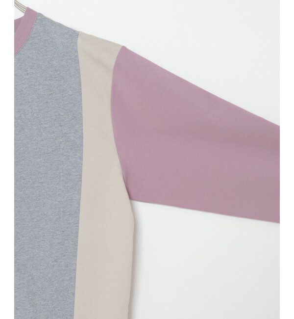 ikka「7分清潔ストレッチ切り替えT」|Tシャツ・カットソー|