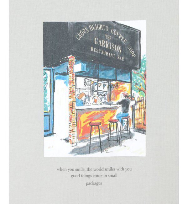 ikka「ペインティングプリントロンT」|Tシャツ・カットソー|