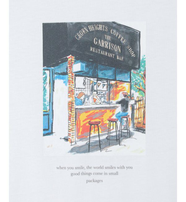 ikka「ペインティングプリントロンT」|Tシャツ・カットソー|