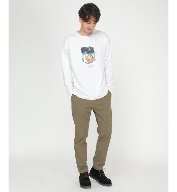 ikka「ペインティングプリントロンT」|Tシャツ・カットソー|