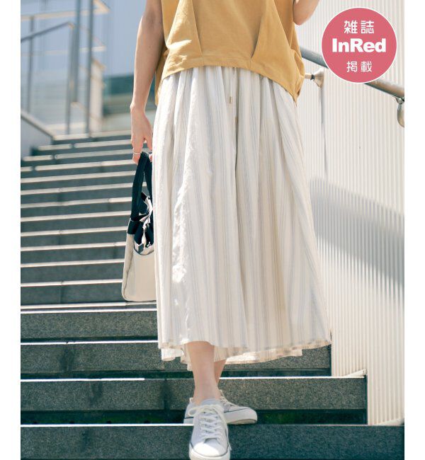 ikka「コットンボリュームスカーチョ」|その他|ベージュ