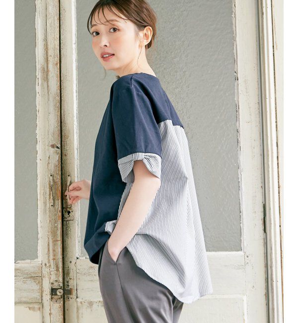 ikka「袖リボン切り替えプルオーバー」|その他|
