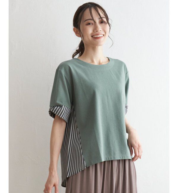 ikka「袖リボン切り替えプルオーバー」|その他|