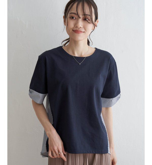 ikka「袖リボン切り替えプルオーバー」|その他|