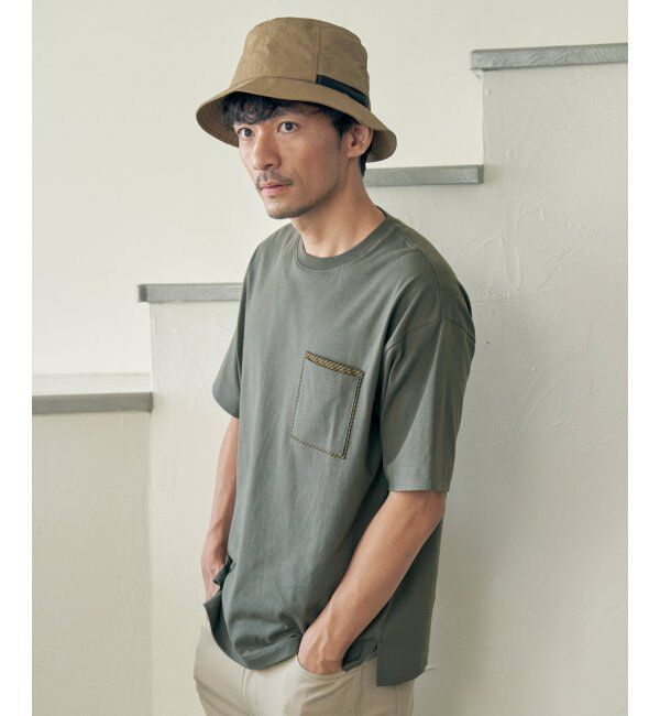 ikka「ストライプＭＩＸポケットＴ」|Tシャツ・カットソー|