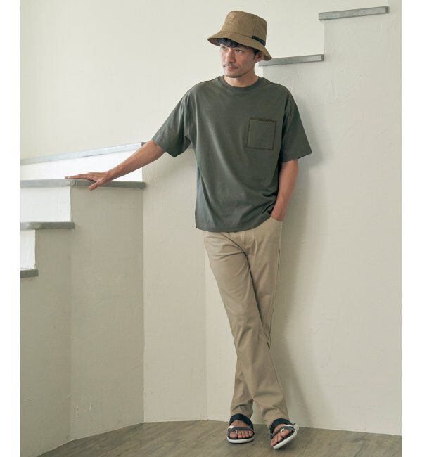 ikka「ストライプＭＩＸポケットＴ」|Tシャツ・カットソー|