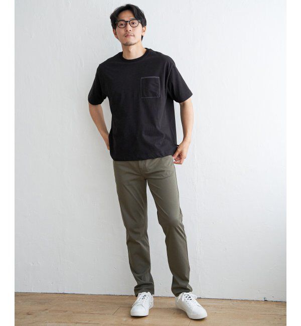 ikka「ストライプＭＩＸポケットＴ」|Tシャツ・カットソー|