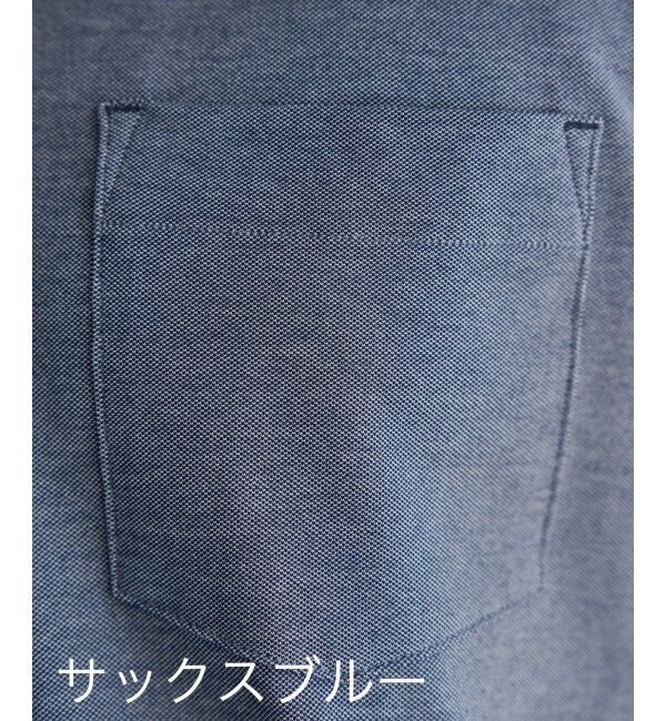 IKKA LOUNGE「【吸水速乾／イージーケア】ボタンダウンポロシャツ」|Tシャツ・カットソー|