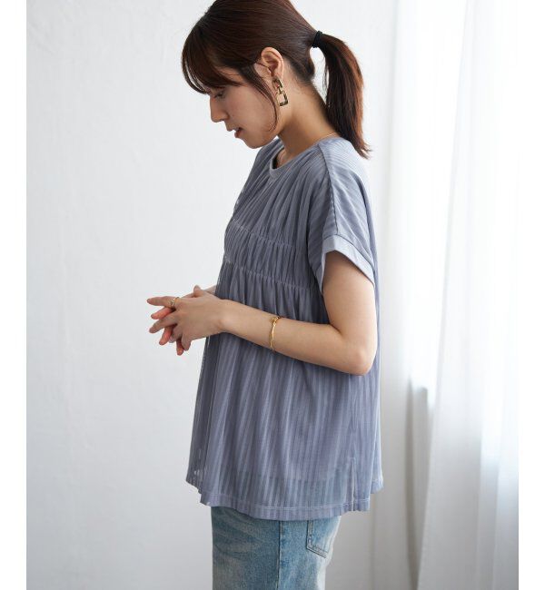 ikka「ストライプチュール2WAYプルオーバー」|その他|