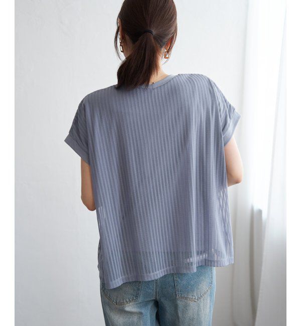 ikka「ストライプチュール2WAYプルオーバー」|その他|