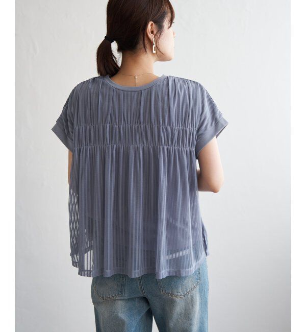 ikka「ストライプチュール2WAYプルオーバー」|その他|