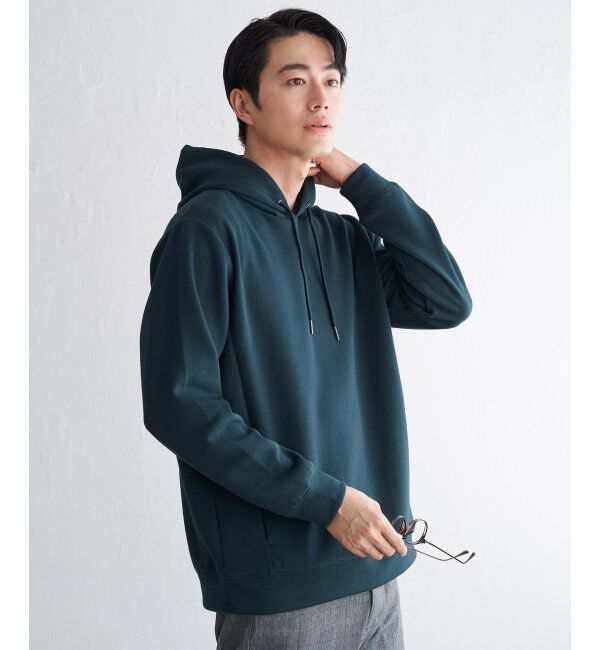 ikka「GOKU楽鹿の子ダンボールパーカ」|パーカー|グリーン