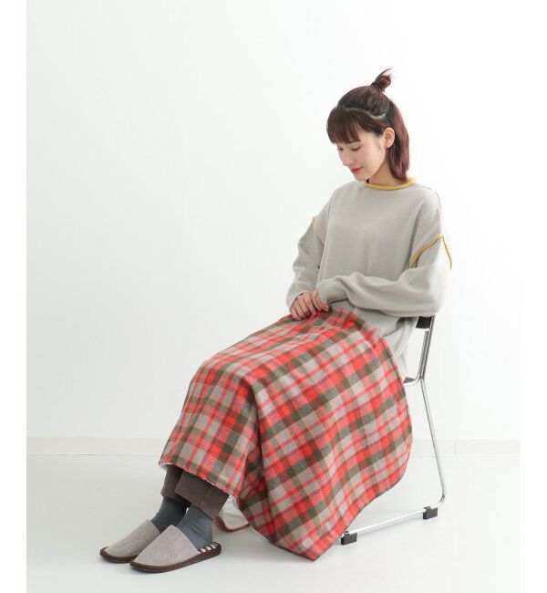 Lbc with Life「チェック柄ブランケット」|クッション・クッションカバー|