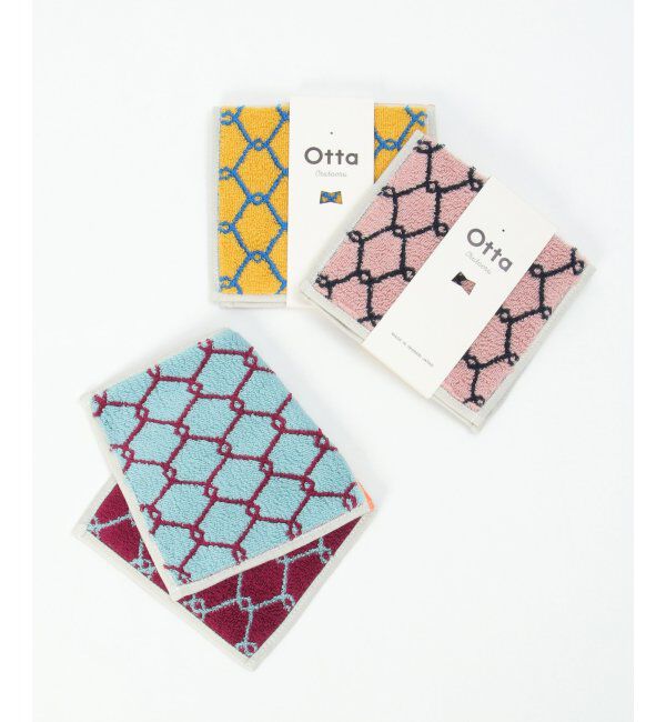 Lbc with Life「Otta オッタ フェンス柄2つ折りハンカチ」|タオル|