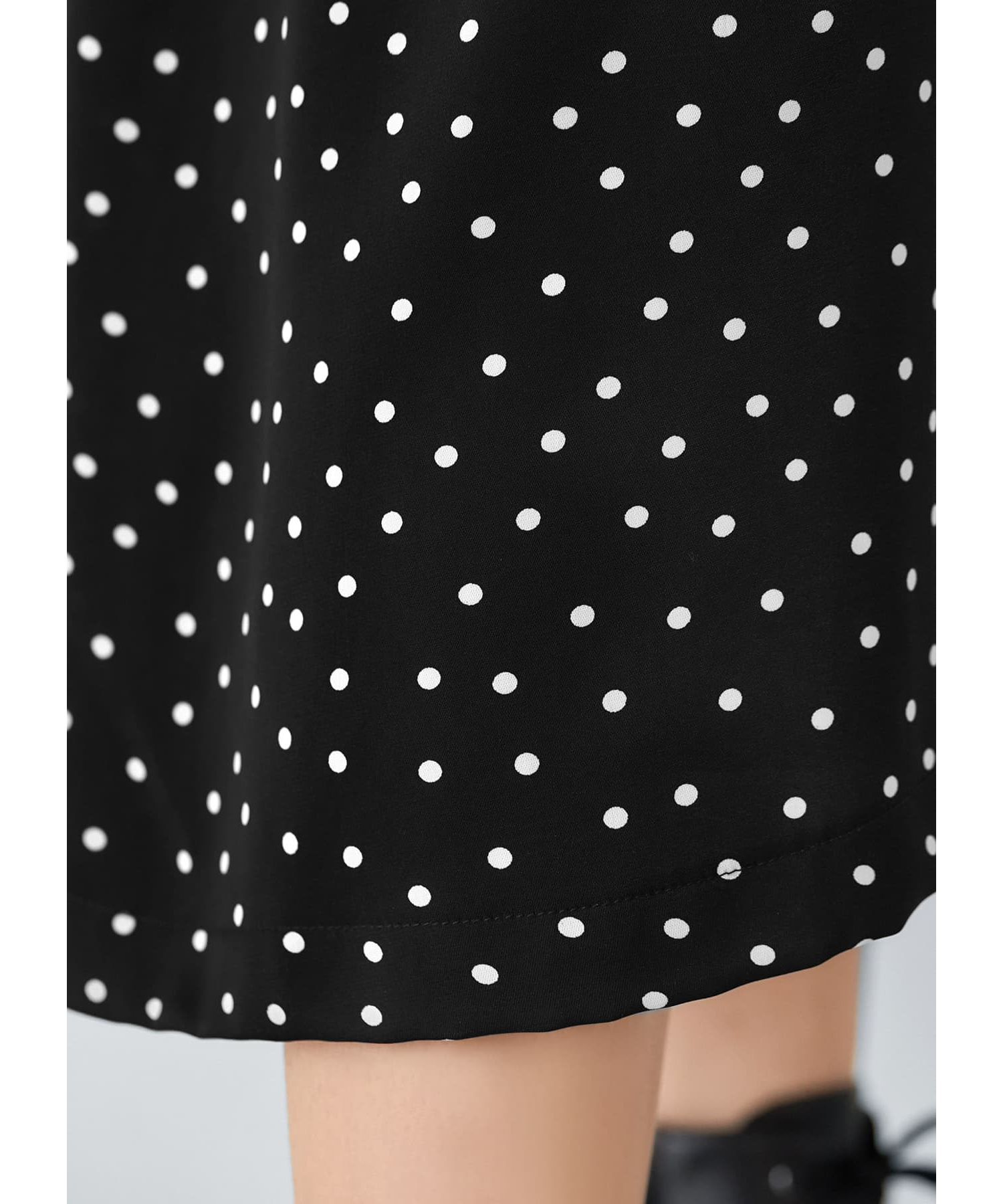 STYLE DELI「ドット柄スクエアネックワンピ―ス」|ワンピース|