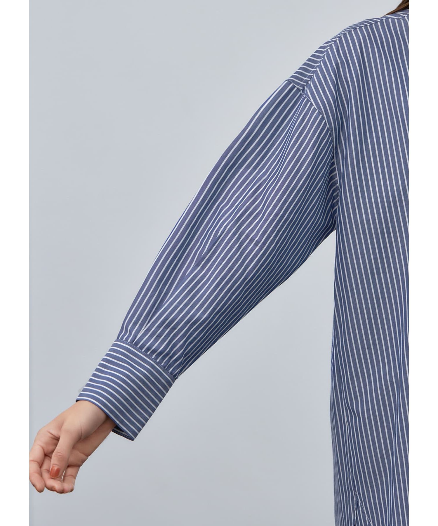 STYLE DELI「バンドカラーストライプシャツ」|シャツ・ブラウス|