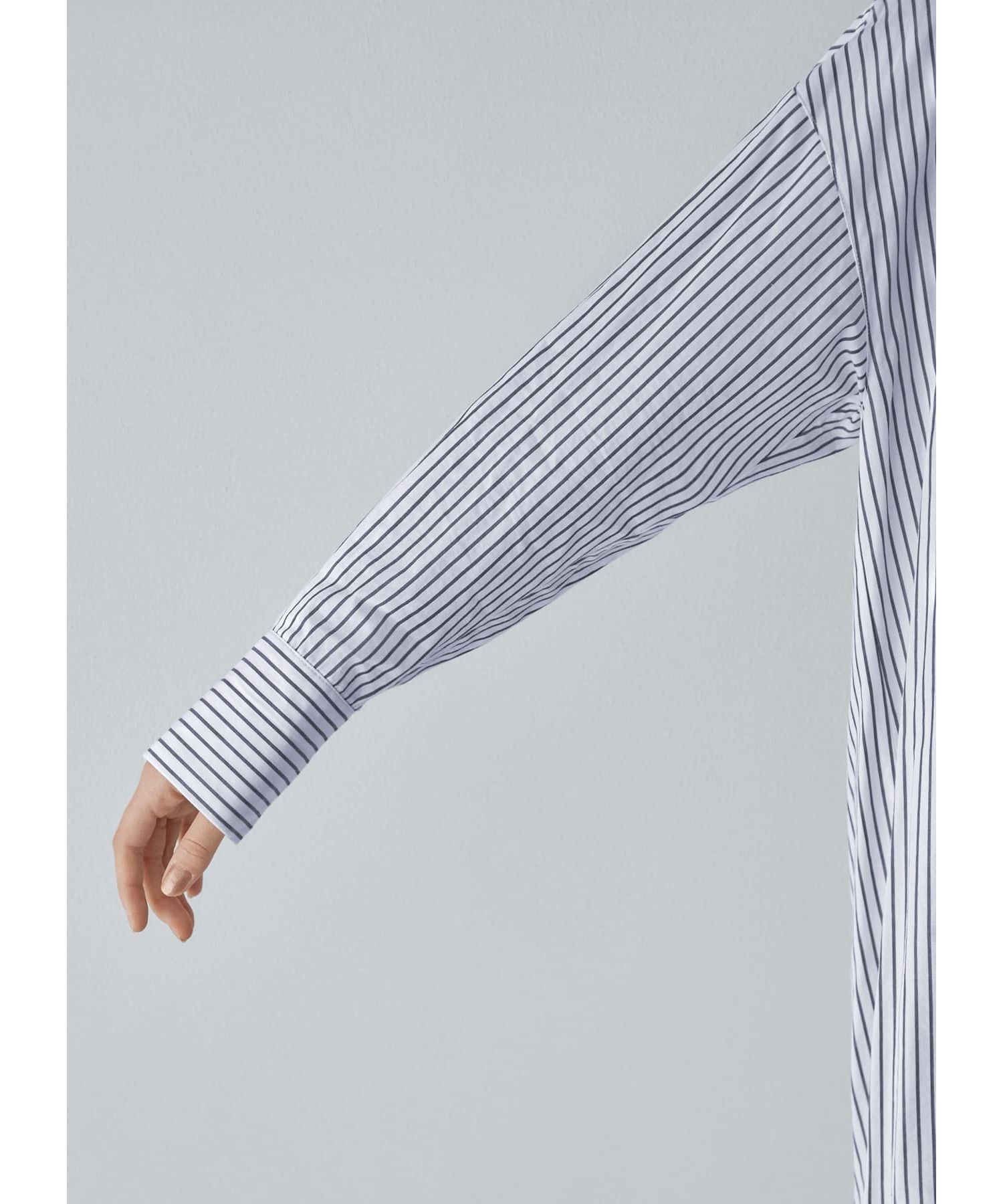 STYLE DELI「バンドカラーストライプシャツ」|シャツ・ブラウス|