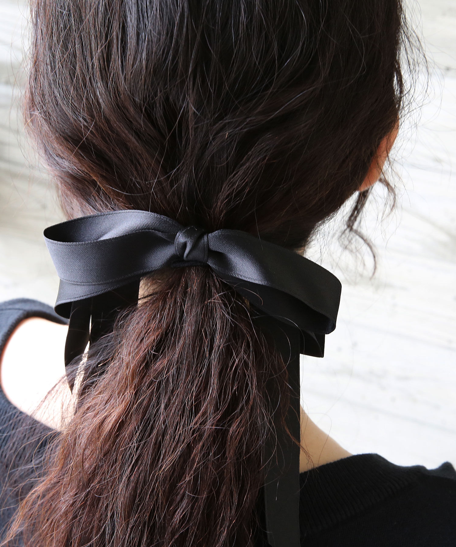 colleca la「レイヤード ロングリボンヘアカフ/ヘアフック」|その他|ブラック