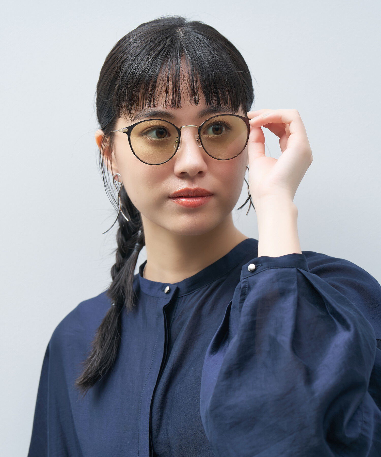  「Zoff | UNITED ARROWS ボストン型 サングラス メタル チタン 軽量 UVカット ユナイテッドアローズ」|サングラス|