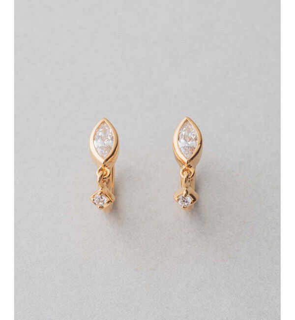 ete「ビジュー イヤリング」|イヤリング|イエローゴールド