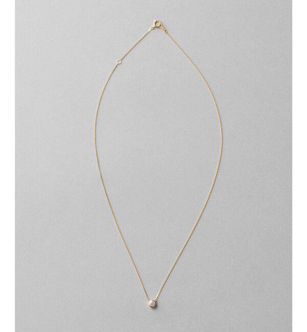 ete「K18 ダイヤモンド 0.2ct ネックレス「ブライト」」|ネックレス|