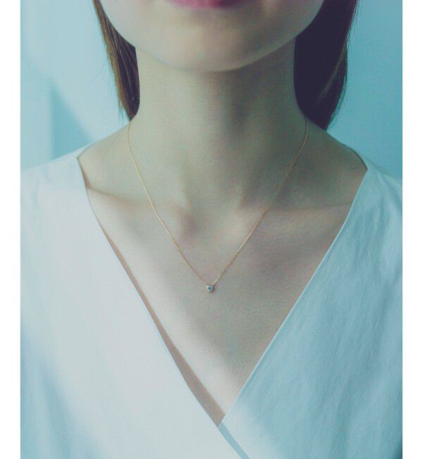 ete「K18 ダイヤモンド 0.2ct ネックレス「ブライト」」|ネックレス|