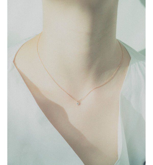 ete「K18 ダイヤモンド 0.15ct ネックレス「ブライト」」|ネックレス|