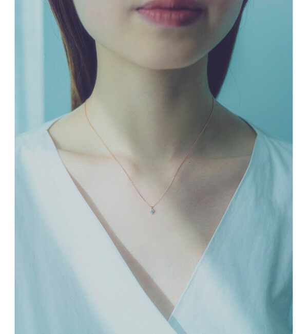 ete「K18 ダイヤモンド 0.2ct ネックレス「ブライト」」|ネックレス|